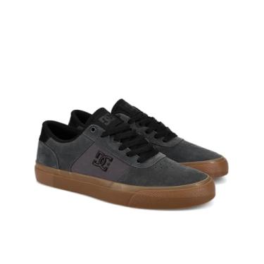 Imagem de DC Shoes Tênis masculino Teknic, Cinza escuro/preto, 46