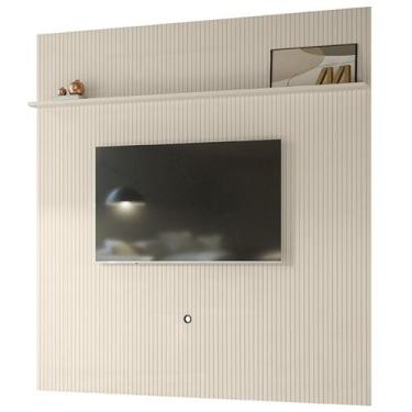 Imagem de Painel Suspenso Tv 75 Pol 245x238 cm Guapore Off White MADETEC, Off Wh