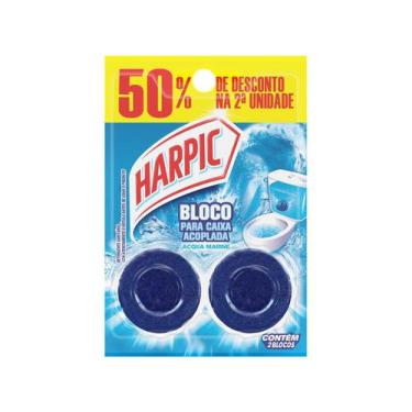 Imagem de Desodorizador Sanitário Harpic Acqua Marine 100g 2 Unidades, Marine, 2