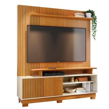 Imagem de Estante Painel Para Tv 75 Pol 160cm Anny Z10 Off-cinamomo - Mpozenato