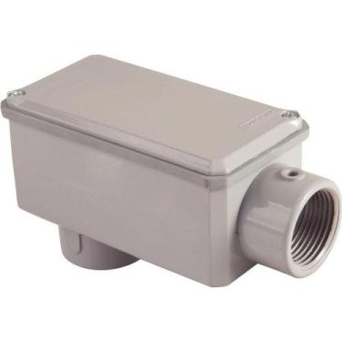 Imagem de Condulete Fixo 1.1-2 Tipo Lb Tramontina Com Tampa E Rosca Npt Com Pint