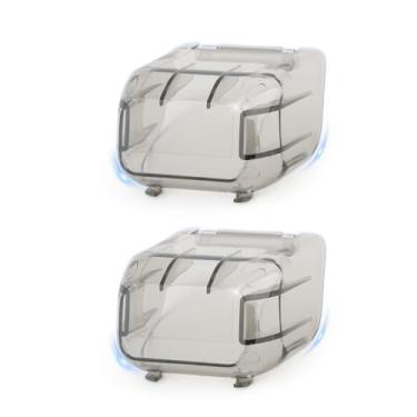 Imagem de Para DJI Mavic Mini 2 Gimbal Camera Protector Lens Dustproof Replacemen for DJI Mini 4K/Mini 2 SE Gimbal Camera Shell Cover Cap Drone Acessórios Peças Preto Transparente (2PCS)