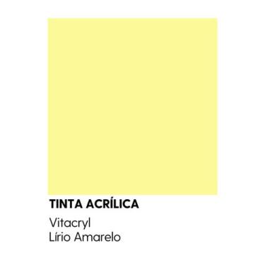Imagem de Tinta Semibrilho Premium Amarelos - Vitacryl, lírio Amarelo, 3,6 lts