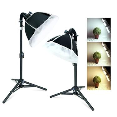Imagem de LINCO Kit de iluminação Softbox para estúdio com foto Lincostore Fotografia Lâmpada LED de 3 cores - 30 segundos Softbox ajustável Alterar para o formulário de armazenamento AM273