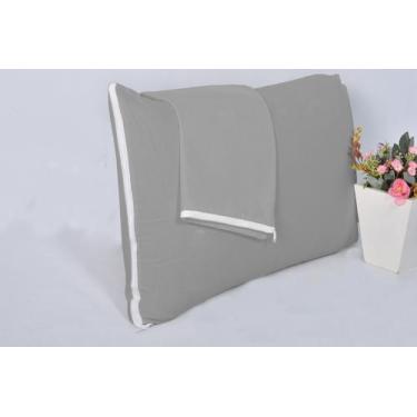Imagem de Kit 6 Capa Protetora para Travesseiro 50x70cm Com Ziper 100 Percal Alg