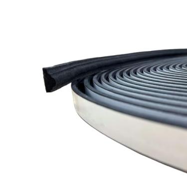 Imagem de Boiserie Moldura Rodameio Eva Autocolante Flexível Sirius 2,4cmx1cm Preto - 5 Metros