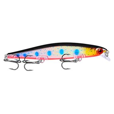 Imagem de ZZTWER 1 iscas de pesca Minnow 11 cm 13 g isca flutuante de robalo artificial duro wobbler topwater barulhento Crankbait equipamento de pesca
