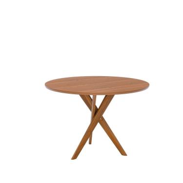 Imagem de Mesa para Sala de Jantar Redonda 109cm sem Vidro Cacau Cinamomo