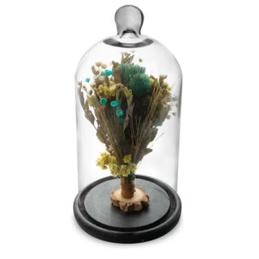 Imagem de Arranjo de Flores Secas na Cúpula V1 Redoma 30cm