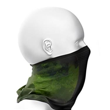 Imagem de Bandana Máscara Face Protection Mar Negro Fishing Buff Proteção UV Par