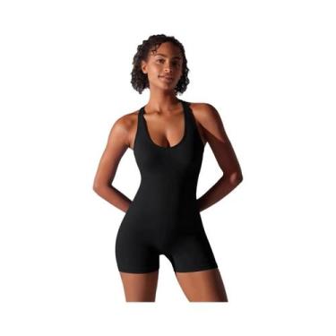 Imagem de Macacão Fitness Feminino Sexy - Conjunto Yoga para Ginástica e Treino,