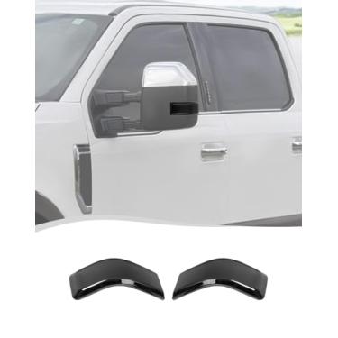 Imagem de Voodonala Acabamento de seta de espelho retrovisor compatível com Ford F250/F350/F450/F550 2017-2023, preto fumê