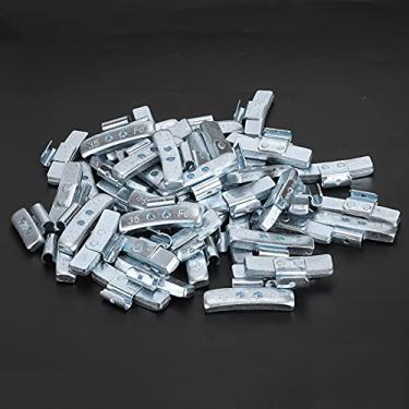 Imagem de aqxreight 50pcs 35g .23oz P- Clipe de Liga de Alumínio na Roda Equilíbrio de Peso Peças de Reparo de Pneus a 17 pol. (Com alicates de equilíbrio)