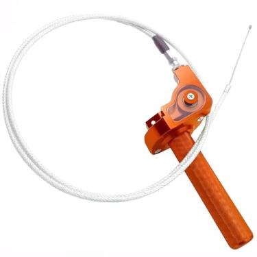 Imagem de VUOZIP Aperto do acelerador motocicleta 22 mm CNC alumínio Quick Twister com cabo de acelerador CRF50 70 110 IRBIS 125 250 Dirt Bike Acessórios para motocicleta (laranja)