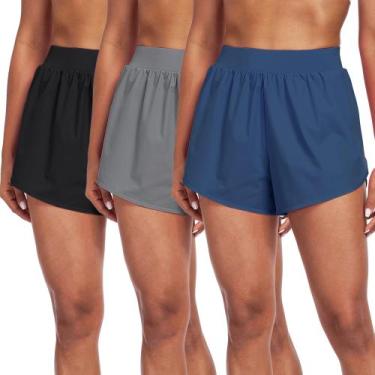 Imagem de Shorts de treino CADMUS 2 em 1 femininos com forro de compressão