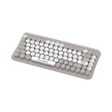 Imagem de Dual Color 85 Teclas Dual Mode 2.4g Bluetooth Teclado Sem Fio Com Fio 
