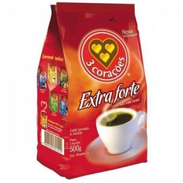 Imagem de Cafe 3 coracoes vacuo extra forte 500g - Casa Limpa - 3 Corações