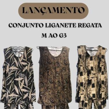 Imagem de Conjunto Liganete Regata para Senhora  Leve e Fresquinho - Fix, Variad
