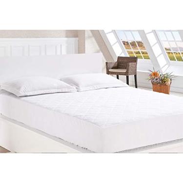 Imagem de Protetor De Colchão Casal Queen 01 Peça, Mellindre, Tecido, Superior: Percal 150 Fios 100% Algodão.Inferior: 100%Poliéster., Branco Grande, Sofisticata 2018-2216