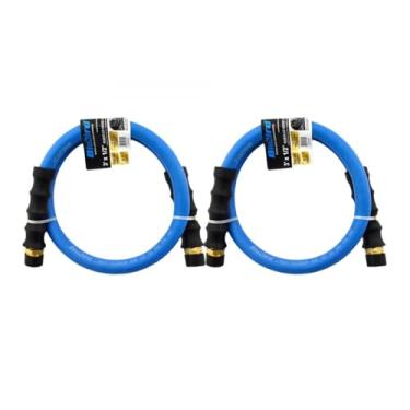 Imagem de BluBird Mangueira de ar de borracha chumbo em 1/5.1 cm x 3'- 1/5.1 cm macho-NPT, 300 PSI, EPDM, pacote com 2