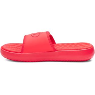 Imagem de Under Armour Sandália masculina Ignite Pro 8 Slide, (713) Racer Red/Rebel Pink/Racer Red, 38