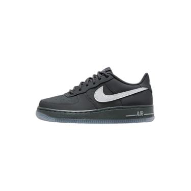 Imagem de Nike Tênis infantil Air Force 1, Antracite/cinza claro/prata refletiva, 17