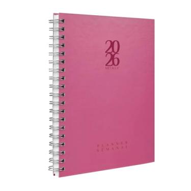 Imagem de Agenda 2026 Planner Semanal Solid Metallic Mauve