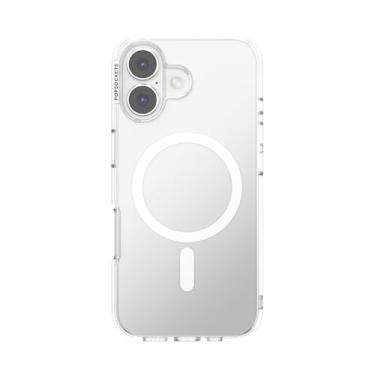 Imagem de PopSockets Capa de celular para iPhone 17 compatível com MagSafe, para iPhone 17, compatível com carregamento sem fio, somente capa - transparente