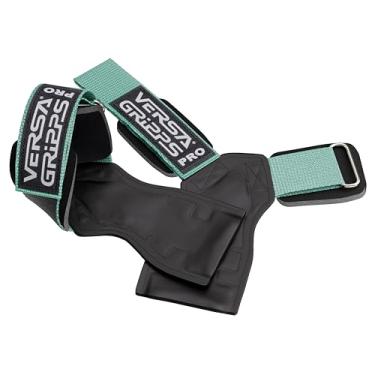Imagem de Versa Gripps® Pro, feito nos EUA, alças de pulso para alternativa de halterofilismo, o melhor acessório de treinamento, menta, R/L
