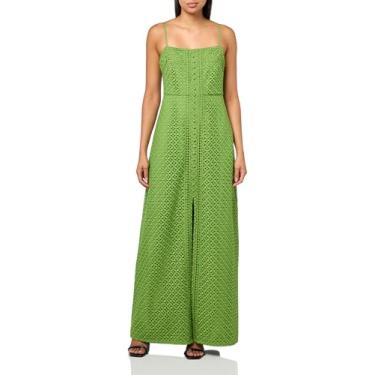 Imagem de Trina Turk Vestido longo feminino de renda, Verde escuro, 40