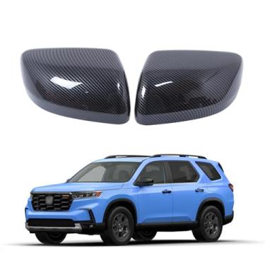 Imagem de Acabamento da tampa do espelho retrovisor de porta externa para acessórios Honda Pilot 2023-2025, tampas de proteção da tampa do espelho retrovisor lateral da porta, acabamento de moldagem da tampa do