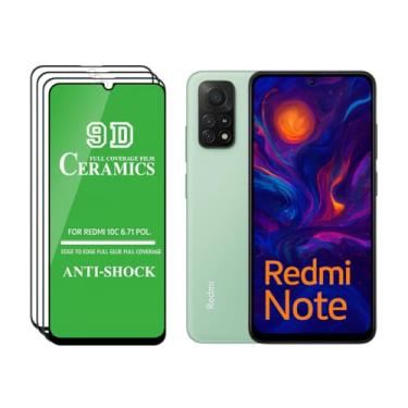 Imagem de 4 Películas de Cerâmica 9D todos modelos Redmi: 13 13s 12 12s 11 11s 10 10s 9 8 Pro 5G Note (A4)