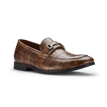 Imagem de Ferro Aldo Mocassins masculinos Dylan MFA19671 Classic Moc-Toe, Marrom âmbar, 43 BR