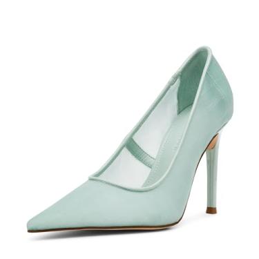 Imagem de Steve Madden Sapato feminino Reya, Malha de sálvia menta, 39