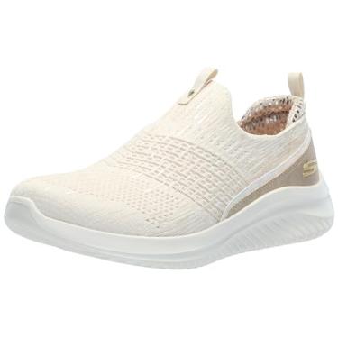 Imagem de Skechers Tênis feminino Ultra Flex 3.0, Natural/Ouro, 1 Little Kid