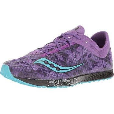 Imagem de Saucony Tênis feminino Endorphin Racer 2 Track, Roxo/azul-petróleo, 12