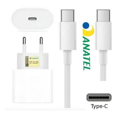 Imagem de Carregador 25W Turbo Rápido Tipo-C  Compatível Galaxy S A M Z Tab - No