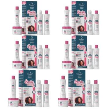 Imagem de Kit 6 Cacheamos Cabelos Ondulados e Crespos 4 Itens - Bio Instinto