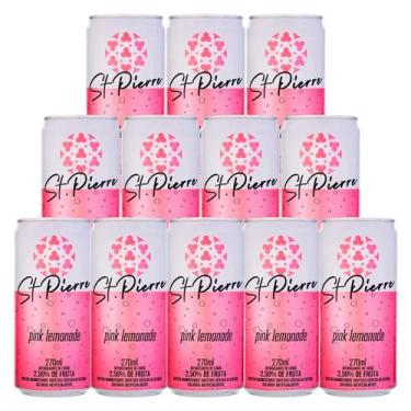 Imagem de Refrigerante St. Pierre Pink Lemonade 270ml 12 Unidades