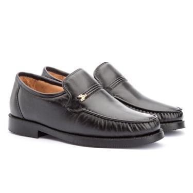 Imagem de Mocassim Masculino Social Couro Para Terno Casual (Preto, BR, Adulto, Numérico, 43)
