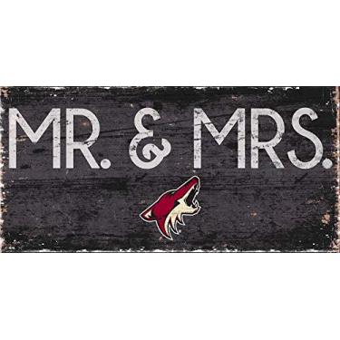 Imagem de Fan Creations NHL Phoenix Coyotes Arizona Coyotes Sr. & Sra. Sign, cor do time, 15 x 30 cm