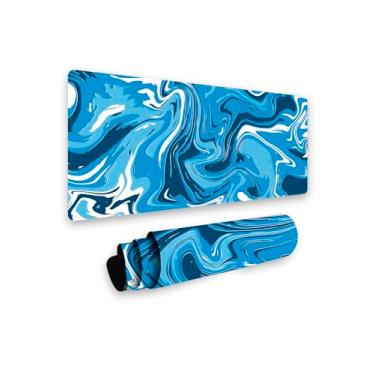 Imagem de Mouse Pad Gamer Profissional Antiderrapante Games 90x40cm Abstrato (Azul)