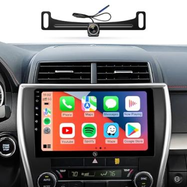 Imagem de Rádio estéreo automotivo de 10,2 polegadas para Toyota Camry 2015 2016 2017 - CarPlay sem fio Android Auto | Navegação GPS WiFi 5G | Tela sensível ao toque IPS HD | Bluetooth/FM/SWC | Plug & Play com