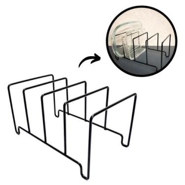 Imagem de Organizador De Travessas Suporte Refratários Assadeira Tampa - Ultra D