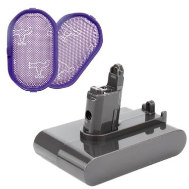 Imagem de Bateria atualizada 6500mAh DC34 Tipo B 22,2V compatível com Dyson DC30 DC31 DC34 DC35 DC44 DC45 DC56 DC57 917083 Tipo B (não serve para todas as séries tipo A) aspirador portátil (bônus de 2 unidades)