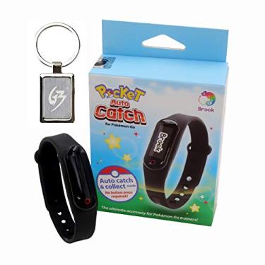 Imagem de Pulseira Mcbazel Brook com bolso para prender automaticamente, compatível com Pokemon Go Plus, item colecionável Pokemon com chaveiro Gam3Gear