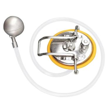 Imagem de Kit de tubo de imersão flutuante de aço inoxidável para barris Corny - Inclui válvula de retenção de 100 psi, mangueira de silicone, poste de antepara e anel de vedação - Cervejaria caseira