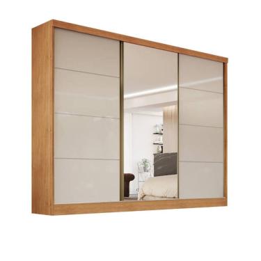 Imagem de Guarda-Roupa 1 Portas Espelhada 6 Gavetas - Bergamo Bianchi