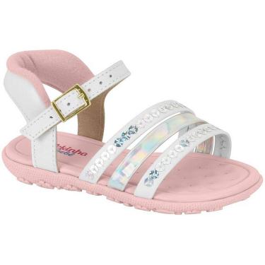 Imagem de Sandalia Menina Molekinha Bebe Branca Batizado 2121.142