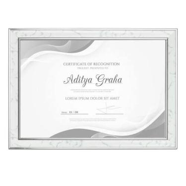 Imagem de Moldura Porta Diploma A4 Detalhe Marmorizado Metálico 5454 - Livon